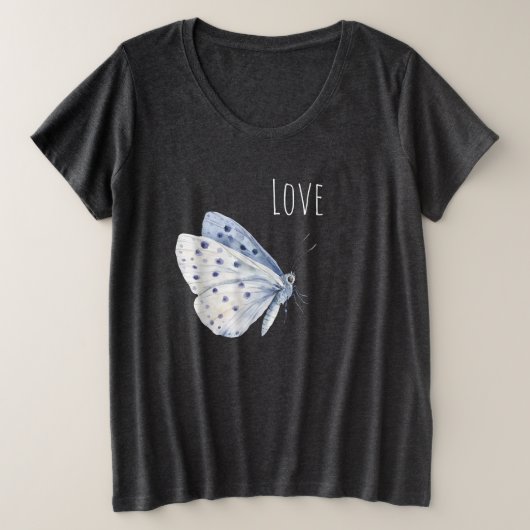 Amour de papillon blanc pourpre (Design devant)