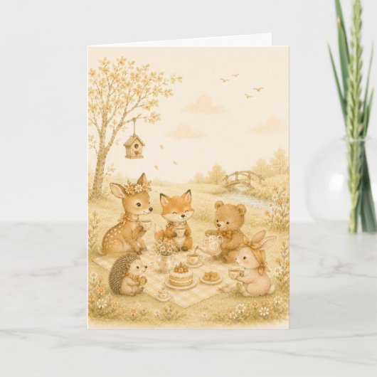 Amour de Prairie Rustique Carte de Vœux (Devant)