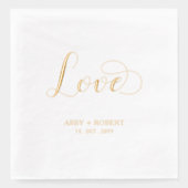 Amour de script moderne | Nom des couples Mariage (Recto)