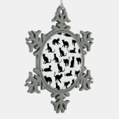 amour des chats ornement en étain (Gauche)