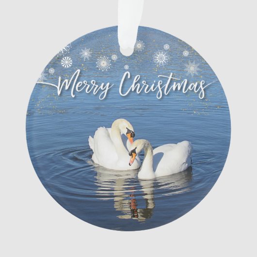 Amour des cygnes Noël (devant)