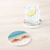 Amour d'été — Dessous de verre de plage de Sandsto (Côté)