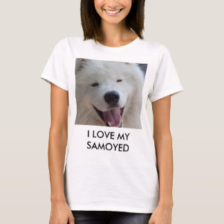 Amour d'I des femmes mon T-shirt de samoyed