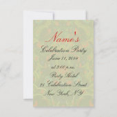 Amour d'oiseaux ~ Invitations / RSVP (Dos)