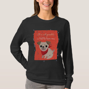 Amour drôle carlin classique T-shirt 126