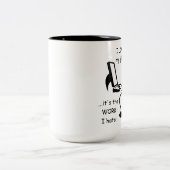 Amour drôle d'I mon travail mais tasse (Centre)