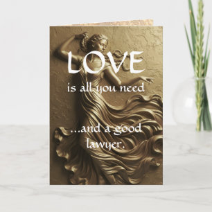 Amour drôle & Un bon avocat Or Luxe Merci