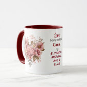 Amour Du Coeur rose Appelé Nana Mug (Devant gauche)