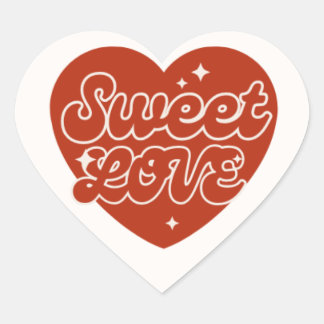 "Amour du coeur - Stickers Coeur élégant