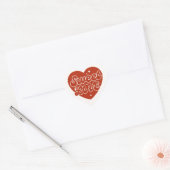 "Amour du coeur - Stickers Coeur élégant (Enveloppe)