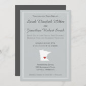 Amour du Minnesota - faire-part de mariage (Devant / Derrière)