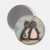 Amour du pingouin - Aimant (Recto/Verso)