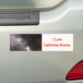 Amour Éclair tempêtes Bumper Sticker (En voiture)