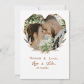 amour élégant et merci mariage manuscrit (Devant)