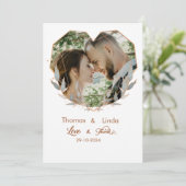 amour élégant et merci mariage manuscrit (Debout devant)