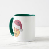 Amour Emoji baiser sous la tasse de Noël mistletoe (Devant gauche)
