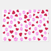 Amour Empreintes de pattes envelopper du papier (Devant)