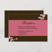 Amour en Fleur : Invitation à la réception de mari (Devant / Derrière)