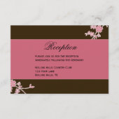 Amour en Fleur : Invitation à la réception de mari (Devant)
