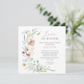 Amour En Fleur Nuptiale Douche Invitation (Debout devant)