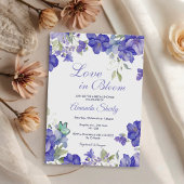 Amour En Fleur Violet Douche nuptiale invitation