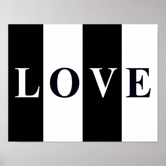 AMOUR EN NOIR & BLANC Déco Murale de Chambre (Devant)