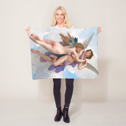 Amour en Psyche, Bouguereau Fleece Deken (In situ)