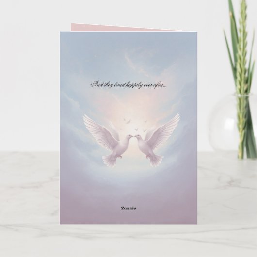 Amour enchanté : Un Faire-part de mariage de conte (Dos)