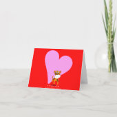 Amour et chance Valentine et carte chinoise de la (Dos)