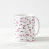 Amour et Coeurs Chérie Mug (Devant droit)