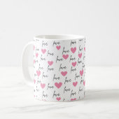 Amour et Coeurs Chérie Mug (Devant gauche)