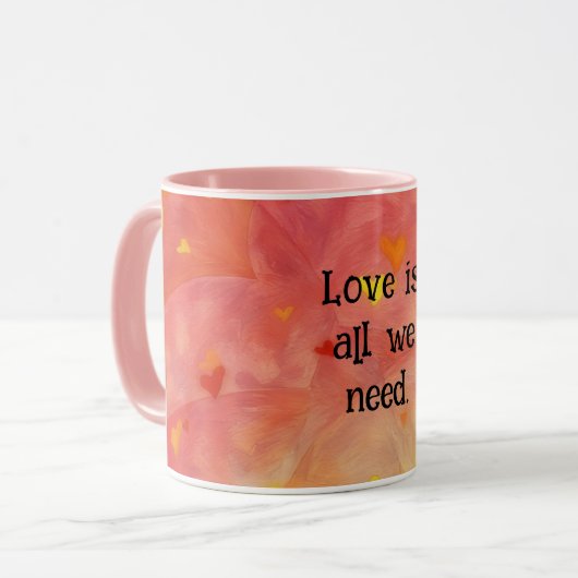 Amour et Coeurs Mug personnel (Devant gauche)