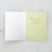 Amour et Condoléances ! Carte de sympathie spécial (Intérieur)