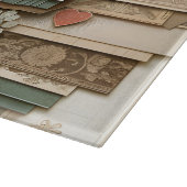 AMOUR et couches de la planche à découper des fleu (Coin)