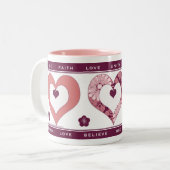 Amour et inspiration Coeur Mug (Devant gauche)