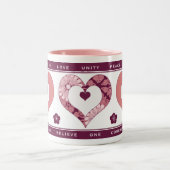 Amour et inspiration Coeur Mug (Centre)