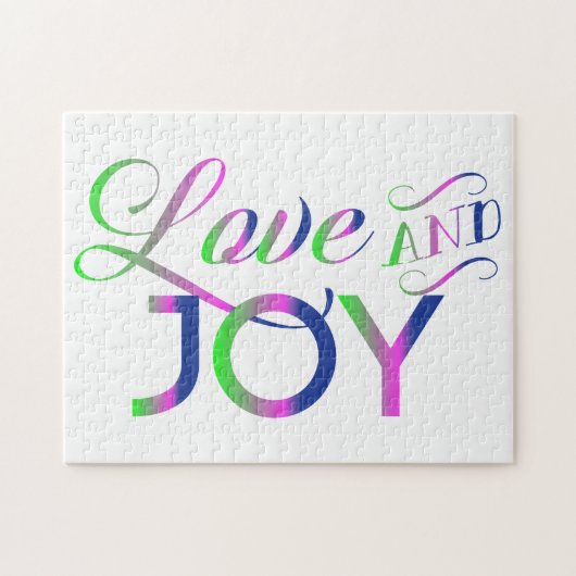 Amour Et Joie Colorful Jigsaw Puzzle Puzzle (Horizontal)