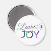 Amour Et Joie Magnet Coloré (Recto/Verso)