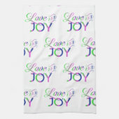 Amour Et Joie Serviette De Cuisine Colorée (Vertical)