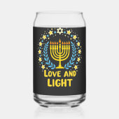 Amour et lumière Menorah juive Hanoukka Holiday (Recto)
