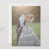 Amour et merci 2 photo élégant mariage de script (Devant)