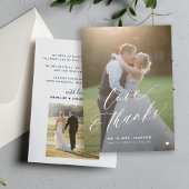 Amour et merci 2 photo élégant mariage de script