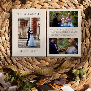 Amour et merci 3x Mariage Photo Elegant