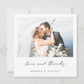 Amour et Merci Black White Frontière Mariage photo (Devant)