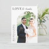 Amour et Merci Elegant Arch Photo Mariage (Debout devant)