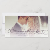 Amour Et Merci Élégant Script Multi Photo Mariage (Devant)