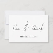 Amour et Merci Mariage minime de calligraphie phot (Devant)