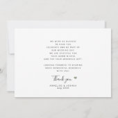 Amour et merci mariage photo arc (Dos)