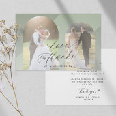 Amour et merci mariage photo arc