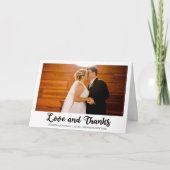 Amour et Merci Mariage Photo Chic Plié (Devant)